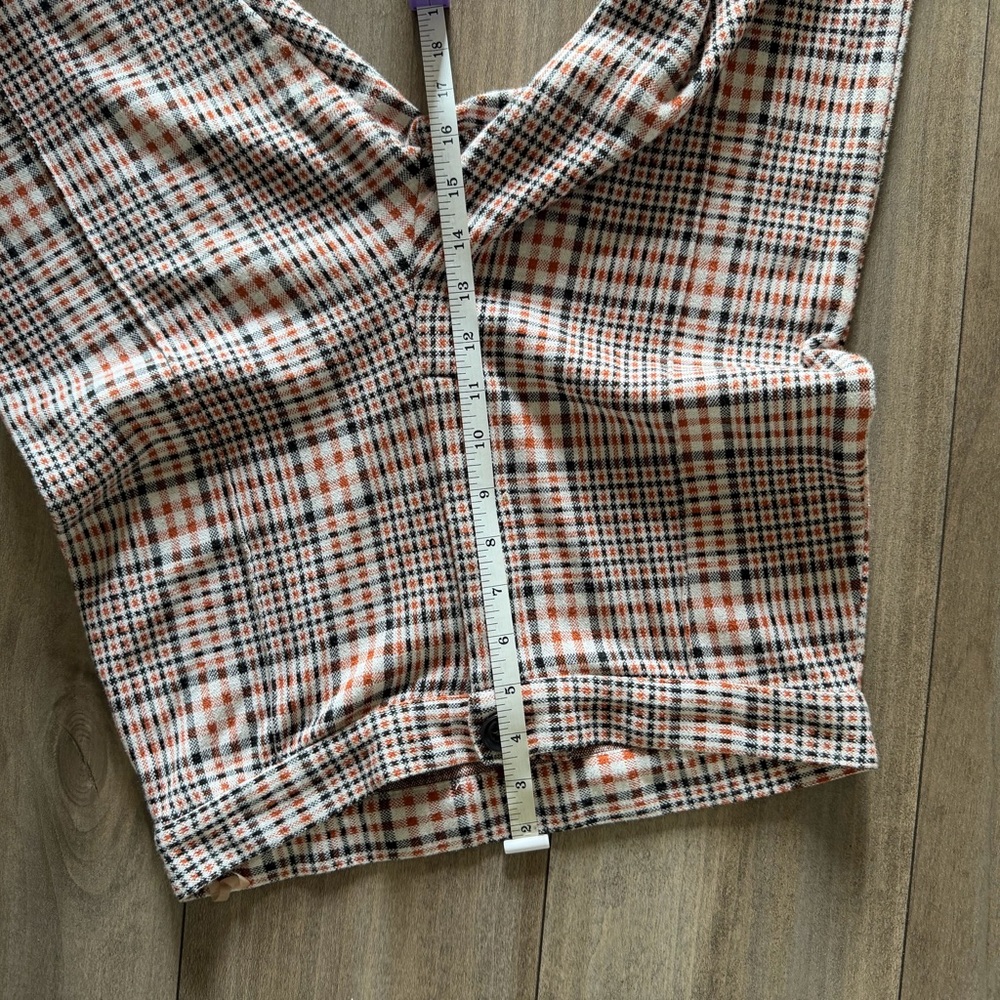 Free People Plaid Leggings in Cream and Black - Picture 9 of 16